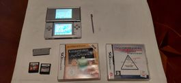 Nintendo DS Lite Grau ( Adv komp) inkl Spiele / bitte lesen