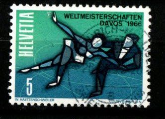 Tutti i francobolli: 1965 - Eiskunstlauf / Paarlauf – Usato da Schaffhausen venduto da poststamp