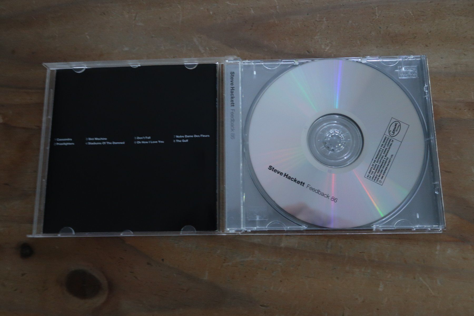 CD: STEVE HACKETT - FEEDBACK 86 - EX- GENESIS - CD – Usato da Basel venduto da Patiscat 3