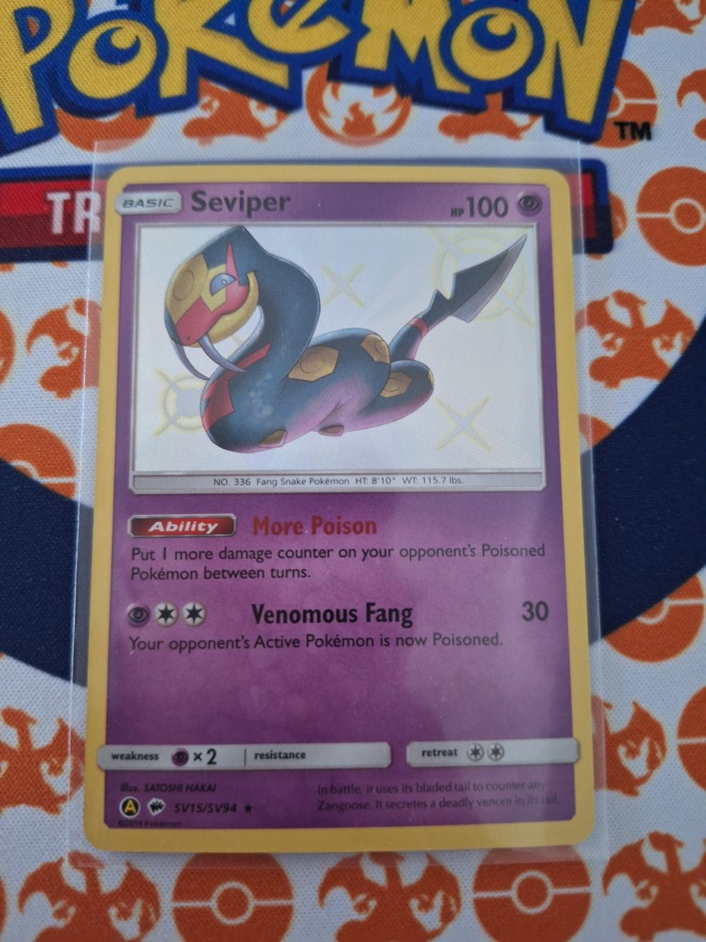 Pokémon Carte collezionabili: Pokemon Seviper Shiny Hidden Fates – Usato da Gossau SG venduto da worklifebalance