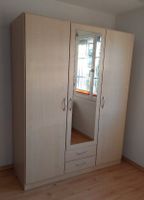 Kleiderschrank mit Spiegel, 3 Türen, 2 Schubladen 