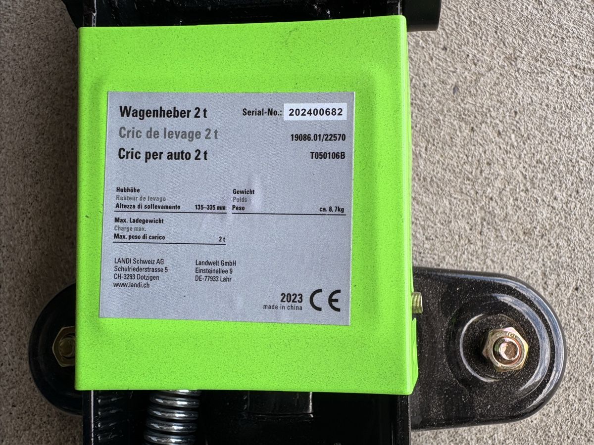 Tous les outils: Wagenheber 2t – D'occasion à Schwarzenburg par Siol77 1