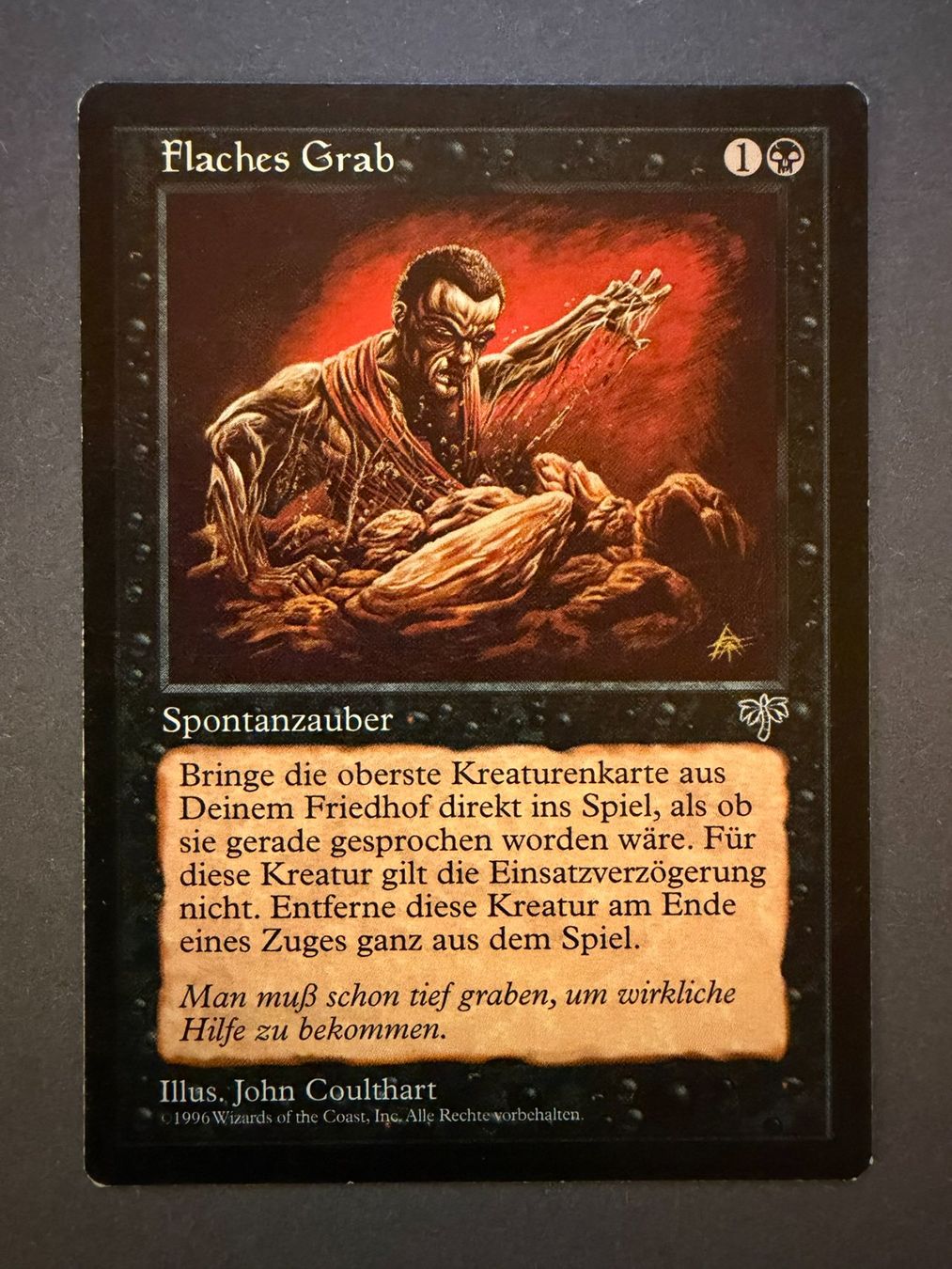 Magic The Gathering Carte collezionabili: Flaches Grab // Shallow Grave // Mirage // Magic – Usato da Binz venduto da Tempelritter