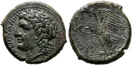 SICILY. Syracuse. HIKETAS II AE coin (circa 283-278 BC)