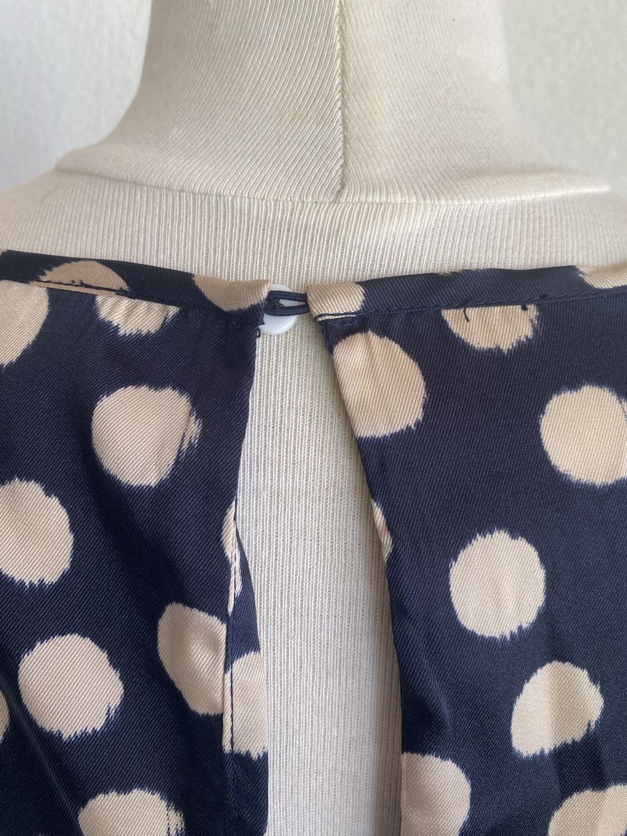 Mango Vestiti: Robe à pois Mango - bleu et blanc – Usato da Broc venduto da ffribourg 3