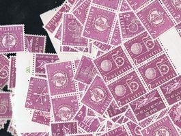 50 x 2.- Briefmarken Genfer Ämter