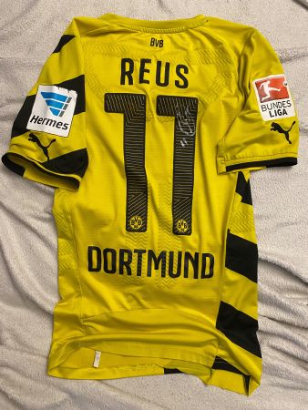 Dortmund #11 Marco Reus Match Trikot mit Unterschrift