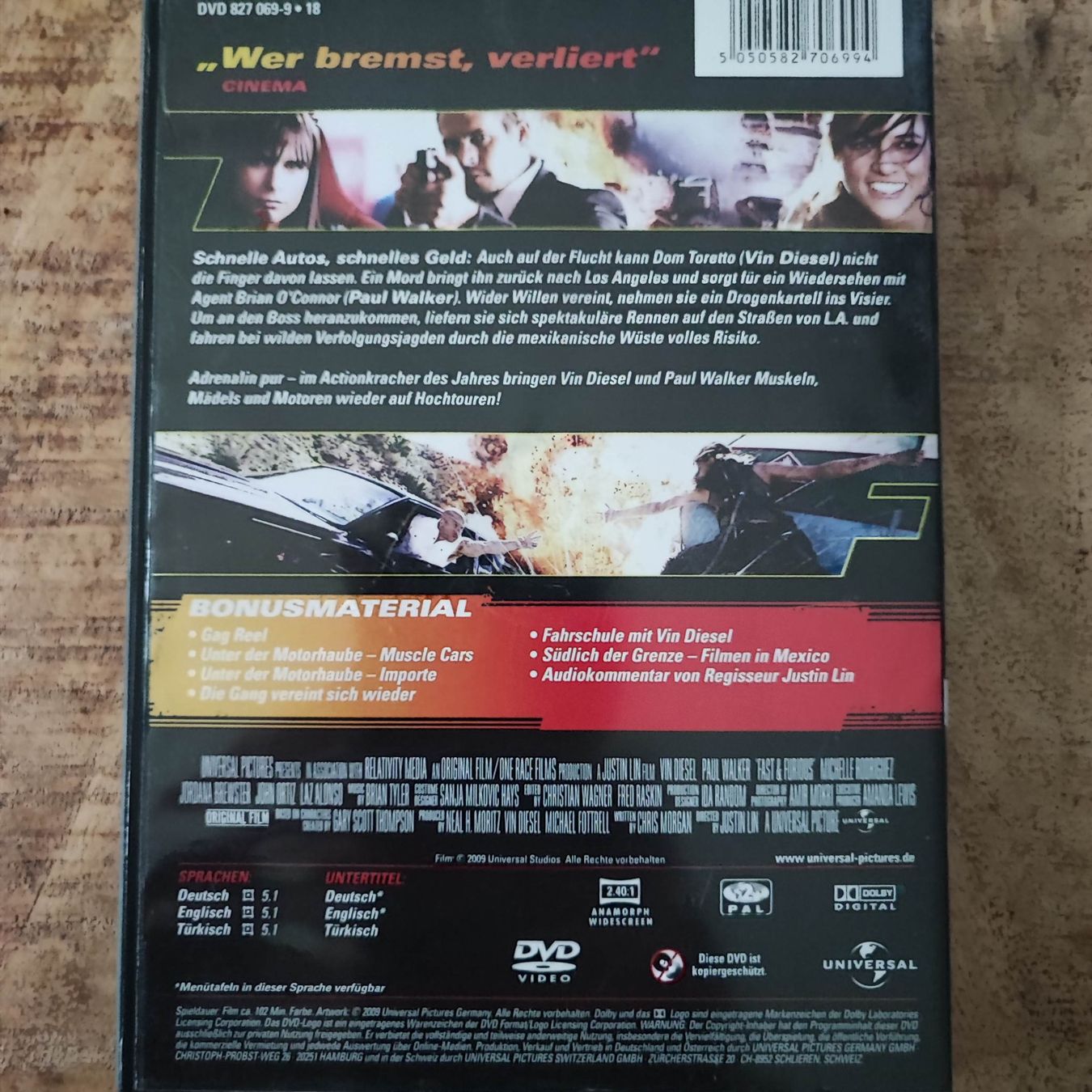 Alle DVDs: DVD Fast & Furious Neues Modell Originalteile – Gebraucht aus Dübendorf von kb86_MOVIE 1