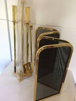 KAMIN FEUERSCHUTZ, MESSINGSERVER, CHENETS