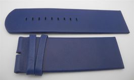 30 mm Leder Uhrenarmband blau, Nr. 71a