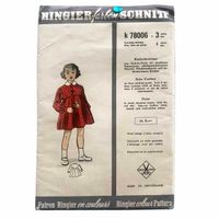 RINGIER Schnittmuster Mädchenkleidchen 3 Jahre 1950s k78006
