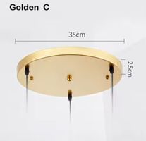 Plaque, base de montage universelle pour lampes suspendues.