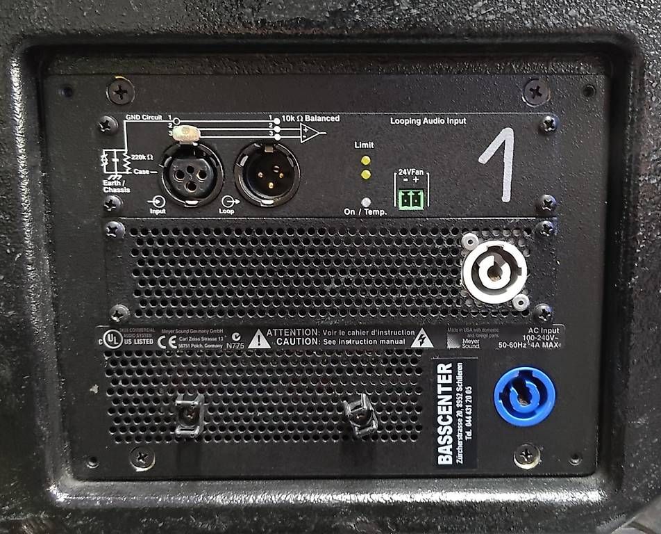 Casse acustiche: Meyer Sound UM1P – Usato da Schlieren venduto da Basscenter 8