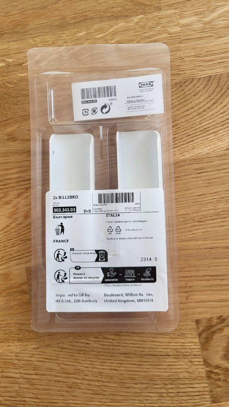 Ikea Quincaillerie: IKEA Billsbro, Griffe - NEU – Neuf avec emballage d'origine à Thun par _andi 1
