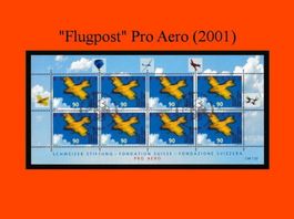 Flugpost-Bogen "Pro Aero" (2001)