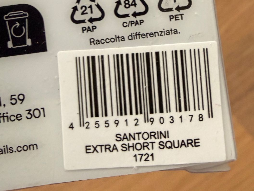 Unghie finte: DOONAILS Soft Gel Press Ons, Santorini, Extra Short Square – Nuovo e nell'imballaggio originale da Zollikofen venduto da S.Hontas 1