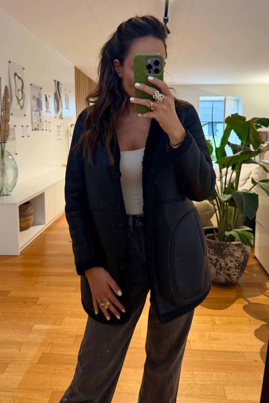Chloé Jacken: CHLOE LEDER & SHEARLING JACKE – Neu (gemäss Beschreibung) aus Schwyz von bofb 1