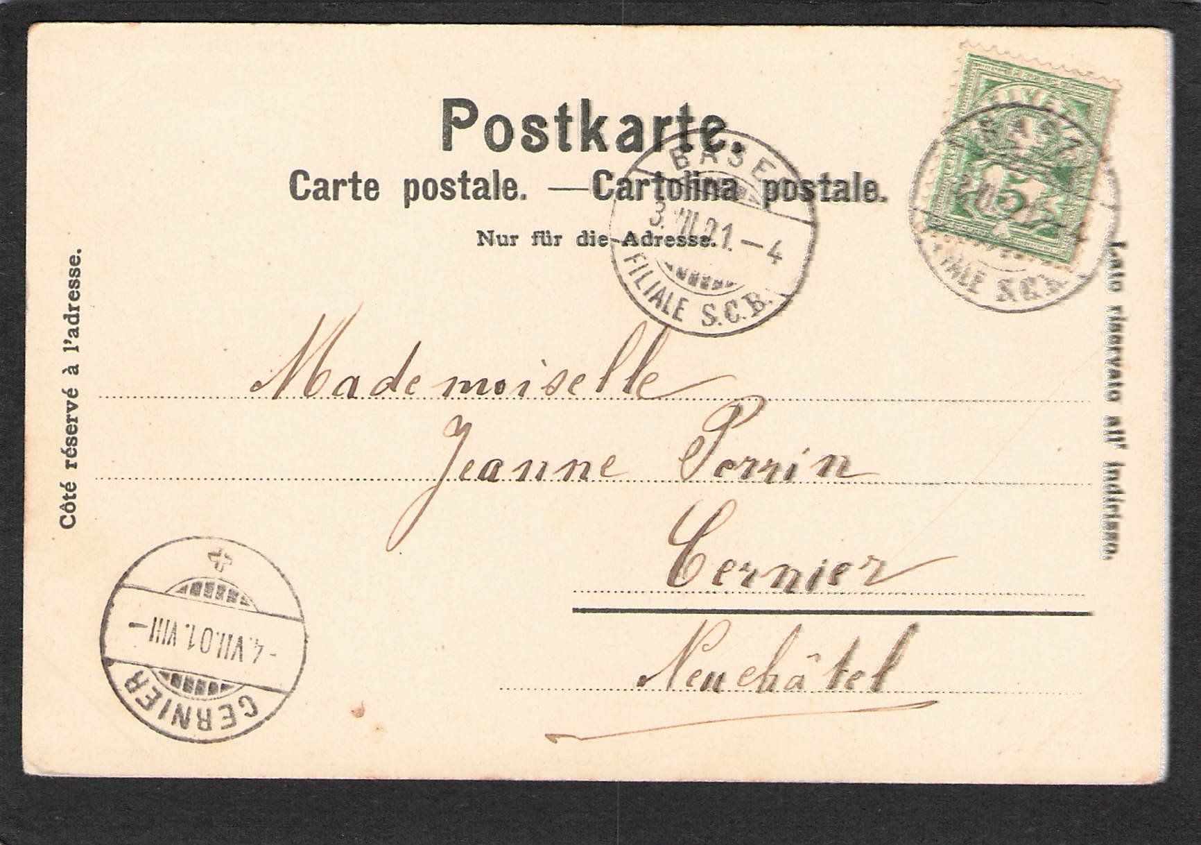 Cartes postales: Basel , Bei der alten Rheinbrücke , 1901 – D'occasion à Reichenburg par ibiza18 1