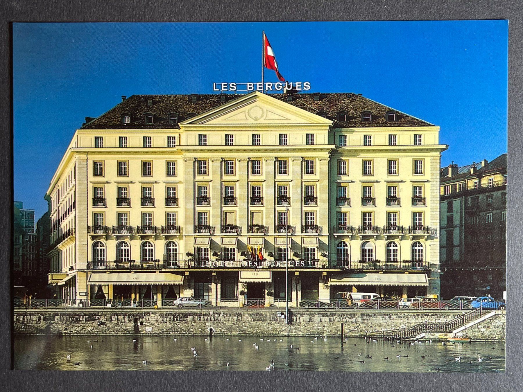 Ansichtskarten: Genf, Hotel des Bergues – Gebraucht aus Steg VS von danwer74