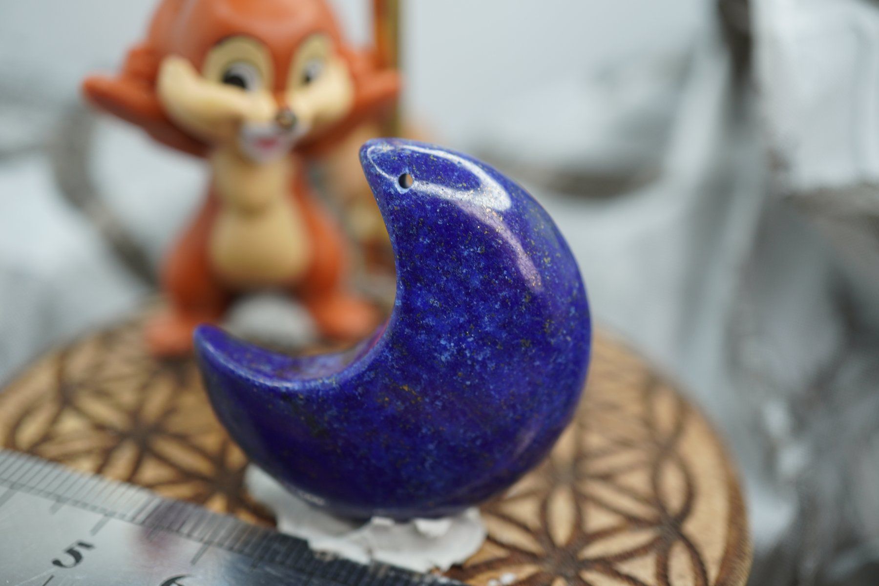 Minerali & Pietre curative: Lapis    Mond  35mm   ab  1.-     Räumung  TOPSTONE – Nuovo e nell'imballaggio originale da Eschenbach SG venduto da topstone 6