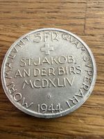 Silbermedaille St. Jakob an der Birs 1944 Silbermünze