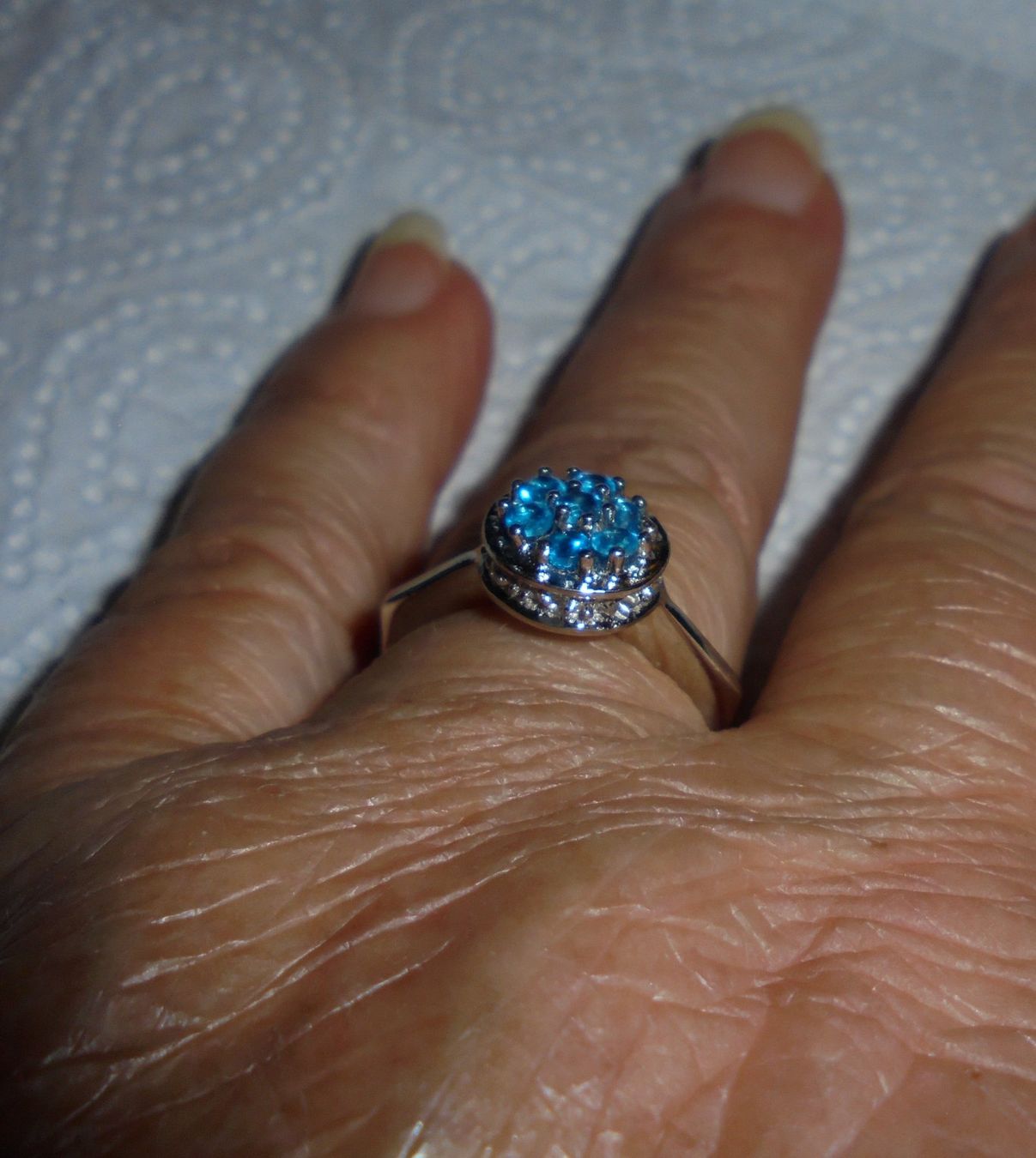 Ringe: Echtschmuck: Neonblauer Apatit-Silberring 17/53 – Neu (gemäss Beschreibung) aus Zuchwil von maumauchi 4