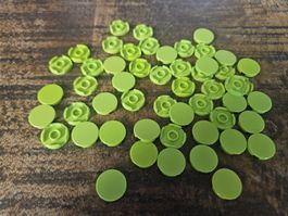 lego 14769 lot de 50 pièces Lime Tile, Round 2 x 2