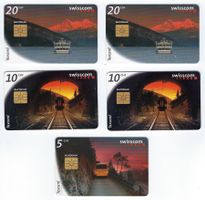 Taxcard Swisscom was die Schweiz verbindet M. Jaussi 5 Stück