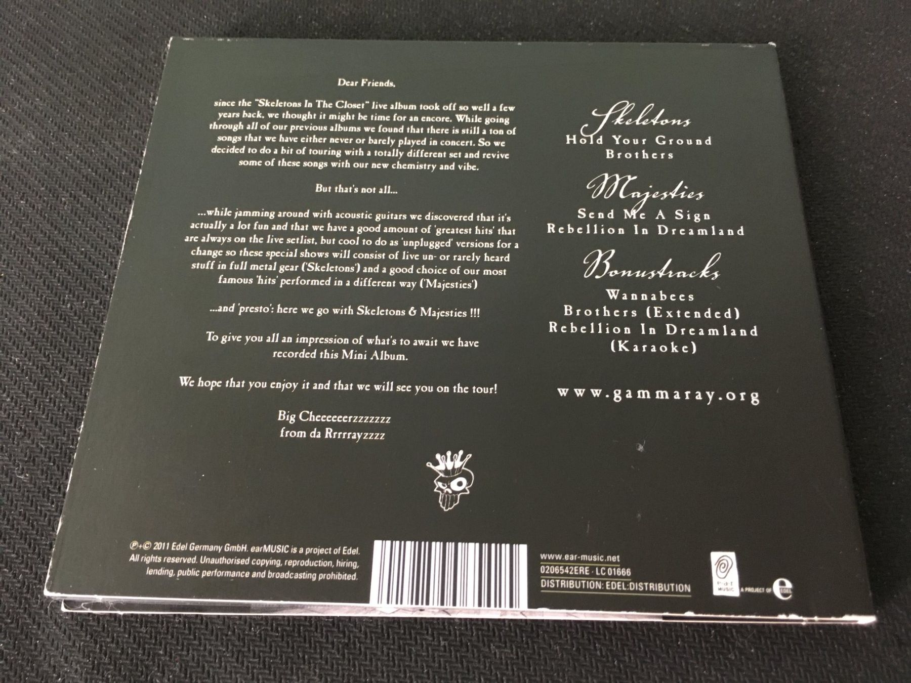 CD: Gamma Ray - Skeletons & Majesties -CD- – Usato da St.Gallen venduto da MedienJoe 2