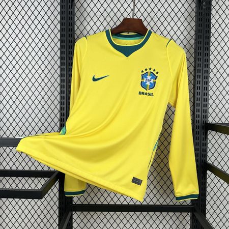 Fussball Trikot Brasilien Langarm Gelb Grösse XL Neu