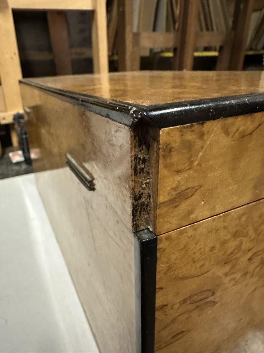 Barattoli: Coffret en ronce de bois pour bijoux, objets. – Usato da Genève venduto da Tom6 4