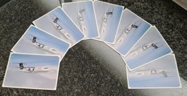 7x Postkarte - SWISS Avro ARJ-100 (altes SWISS Logo Design)