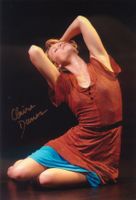 Original Autogramm von CLAIRE DANES auf Großfoto