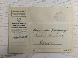 Feldpost Couvert FÜS.KP III/82