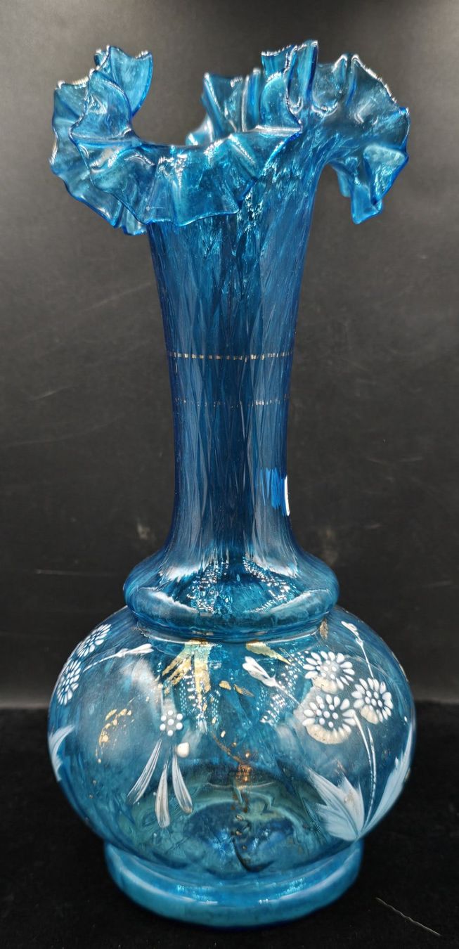 Vasi & Recipienti: Antike Glas Vase blau – Usato da Rorschacherberg venduto da snOOpydOg11 1
