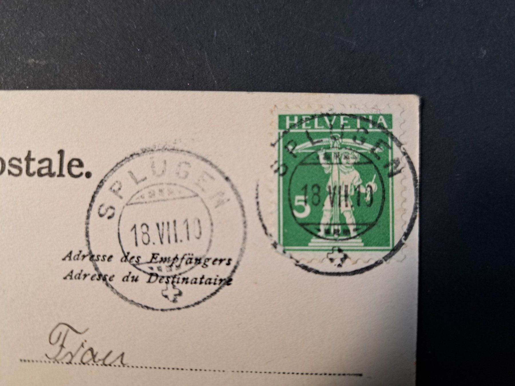 Cartoline postali: Splügen - Burgruine – Usato da Kirchberg BE venduto da Soldino 2
