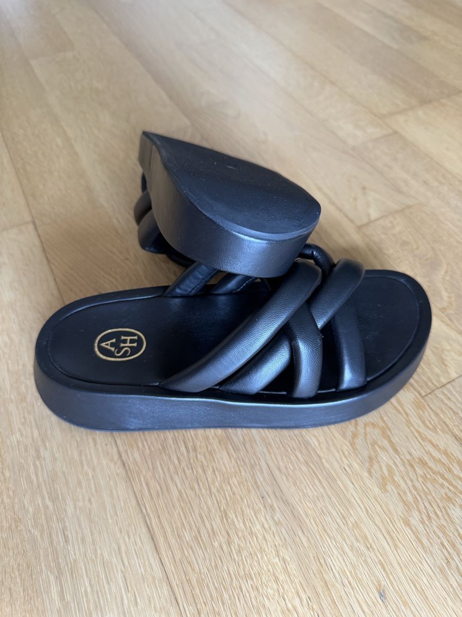 Ash Damenschuhe: Sandalen ASH Gr.38, schwarz, Leder – Gebraucht aus Aesch BL von Micimacko-4 1