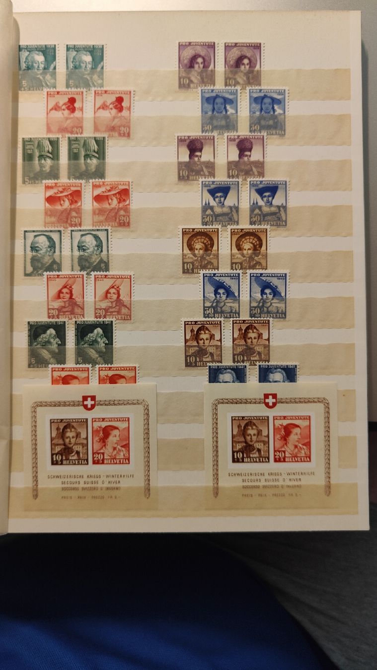 Tutti i francobolli: Super Sammlung Pro Juventute, postfrisch,ab Vorläufer  – Usato da Riniken venduto da ChriguG75 4