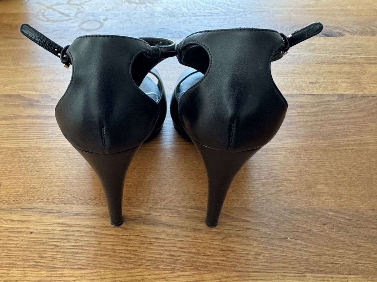 Damenschuhe: Sergio Rossi, Sandale Gr. 40, Schwarz – Gebraucht aus Oberwil BL von cocopalm1068 2