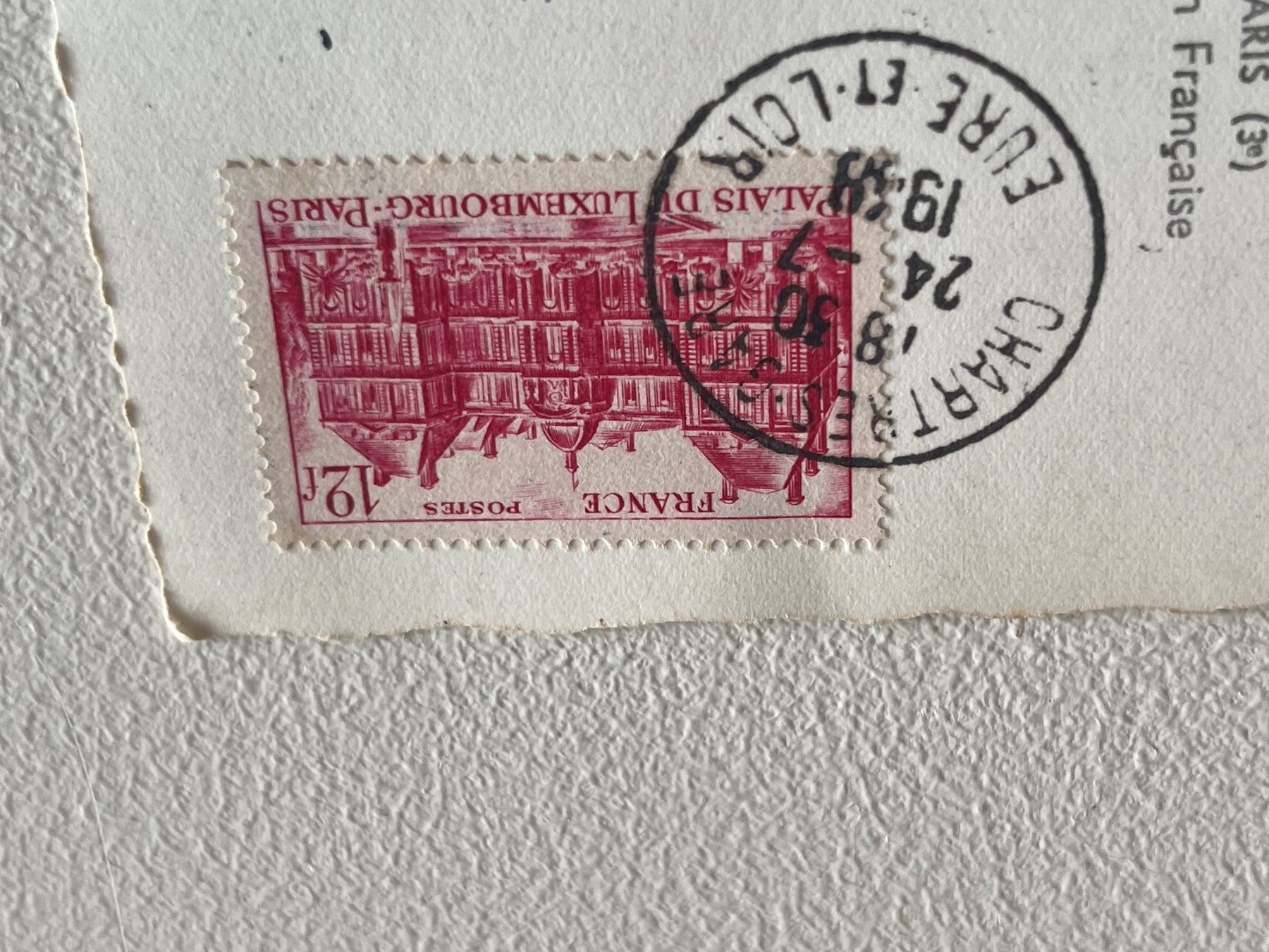 Alle Briefmarken: Alte Ansichtskarte Chartres Kathedrale, Frankreich – Gebraucht aus Chiasso von AzenYa 1