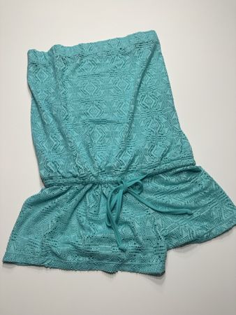 Türkises Häkelkleid - Sommerlich & luftig - Gr. M