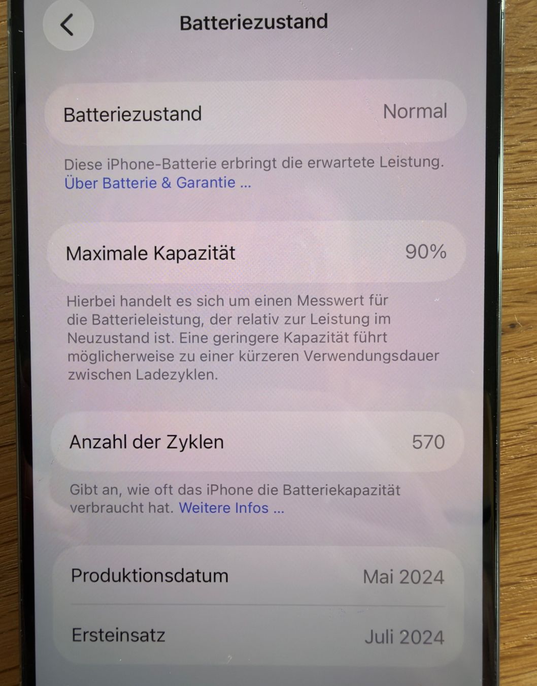 Apple Portables: Apple iPhone 15 Pro 256 GB Titanium Blur – D'occasion à Rheinfelden par lur_w76j 6