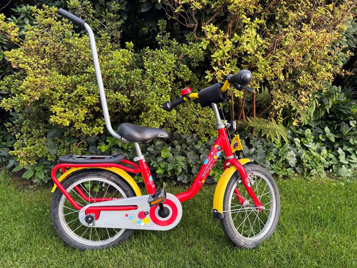 Puky Biciclette: PUKY Kinderfahrrad Rot/Gelb mit Schiebestange – Usato da Zürich venduto da ChrisG24 1