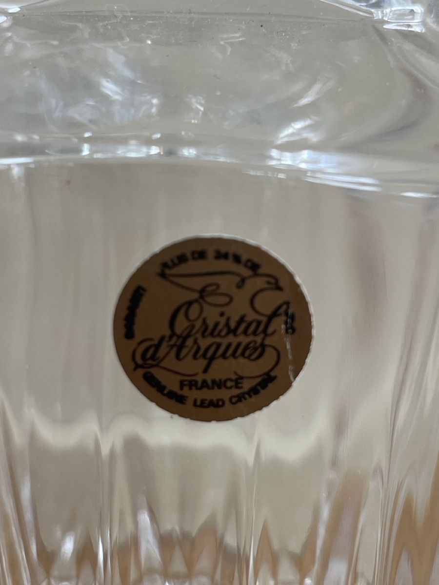 Caraffe: Grosse Cristal d'Arques Karaffe, Kristallkaraffe, Whiskey – Usato da Bellach venduto da jba03 1
