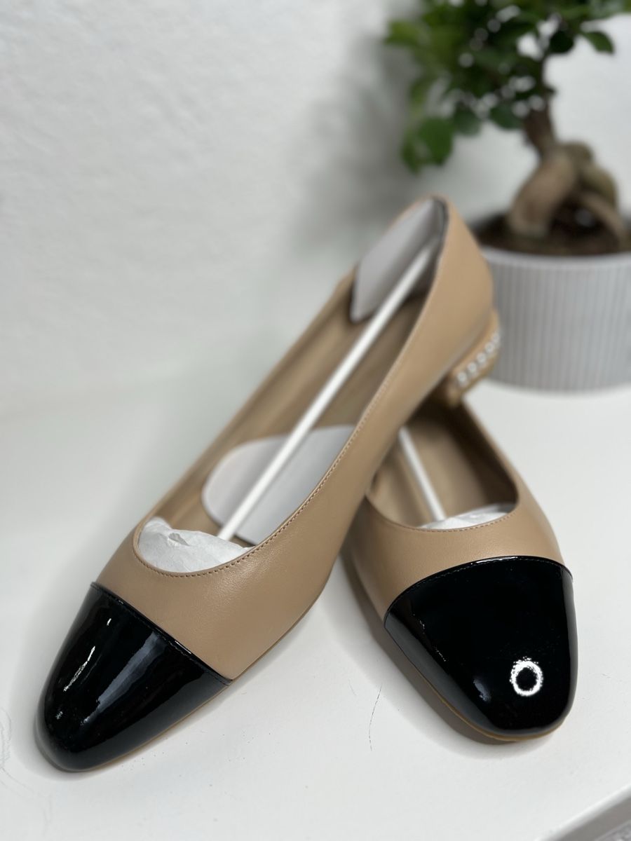 Stuart Weitzman Scarpe da donna: Stuart Weitzman Ballerinas, Beige/Schwarz, Grösse 41 – Nuovo (secondo la descrizione) da Reinach AG venduto da CAM_83 2