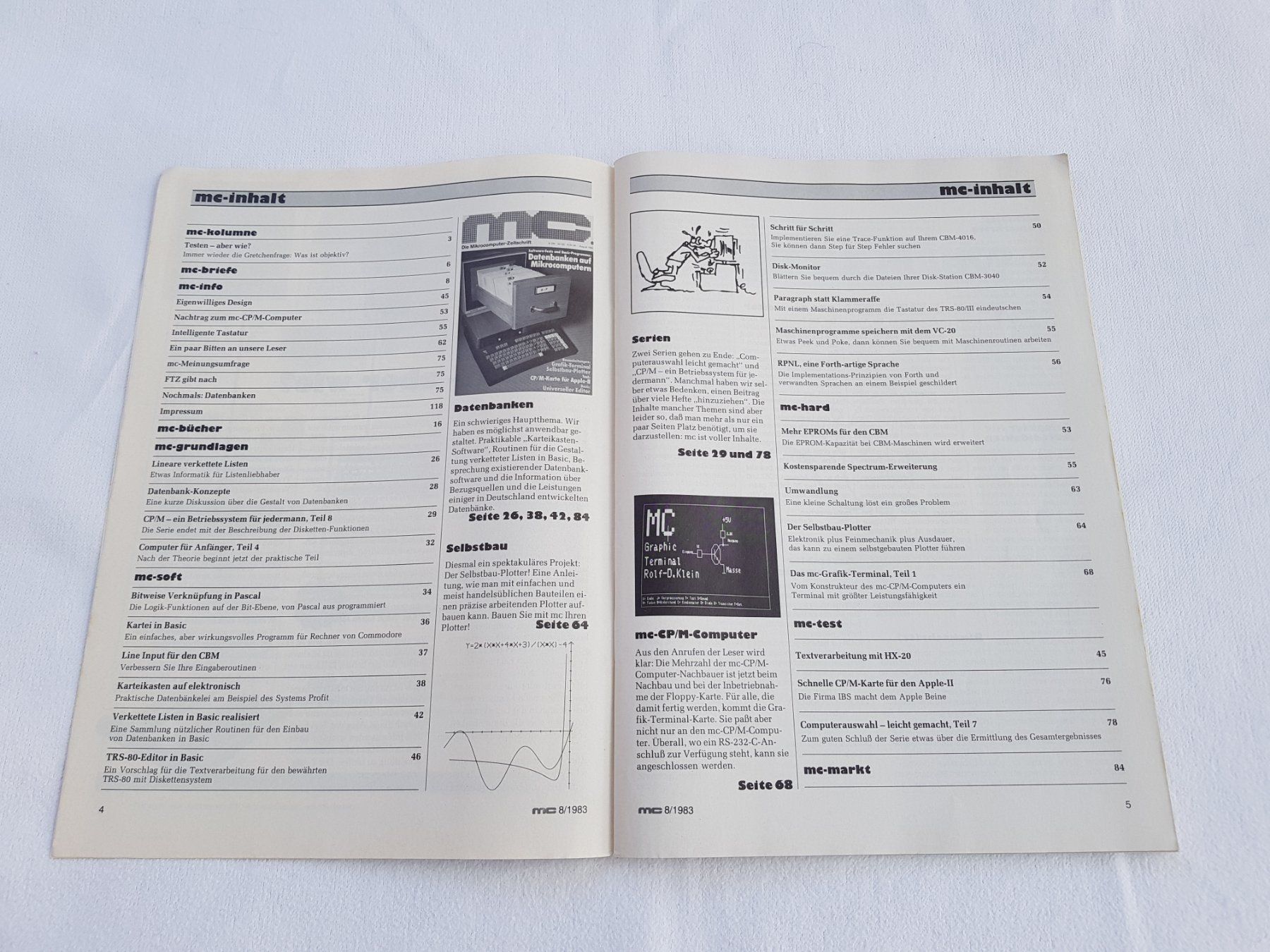 Riviste & Magazine: Vintage Zeitschrift "mc" Mikrocomputer August 1983 – Usato da Näfels venduto da SuEdHe 1