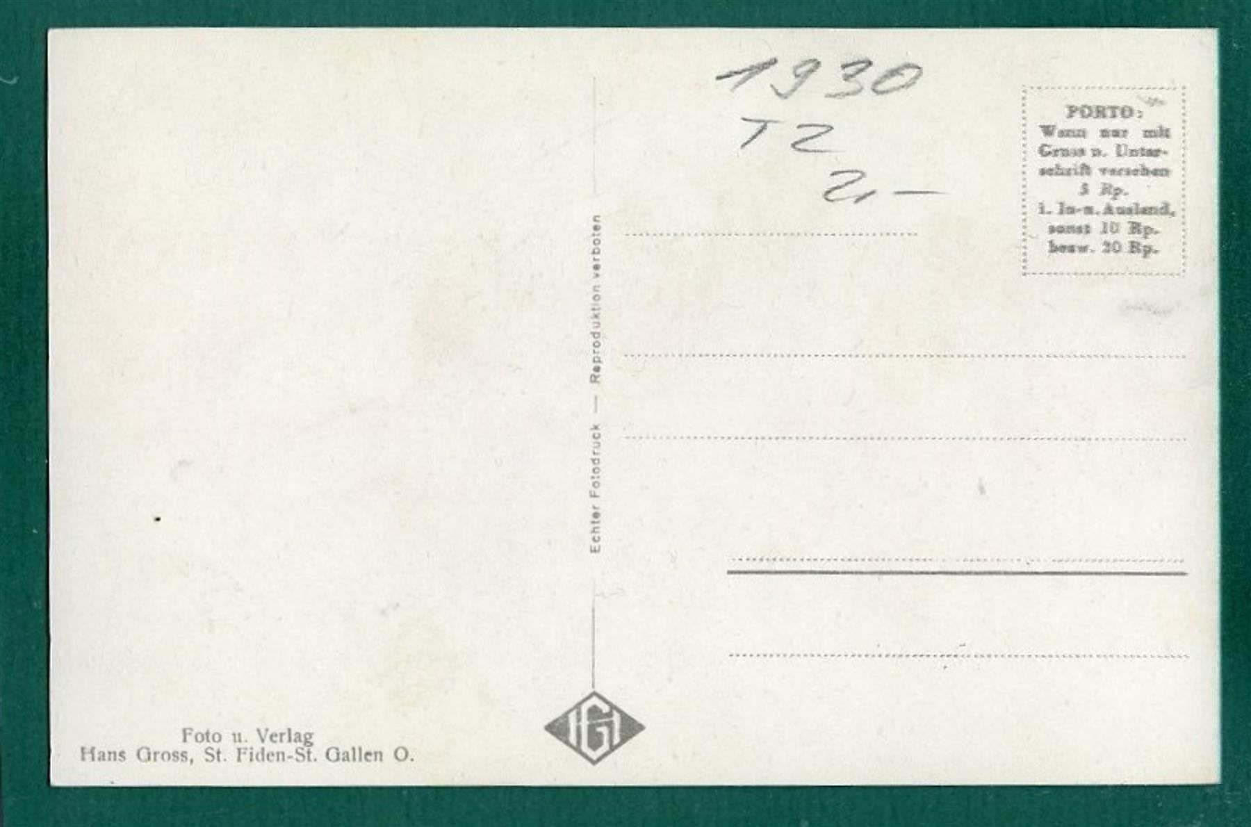 Cartoline postali: St. Gallen, Kathedrale, ungelaufen – Usato da Sargans venduto da Hausi1951 1