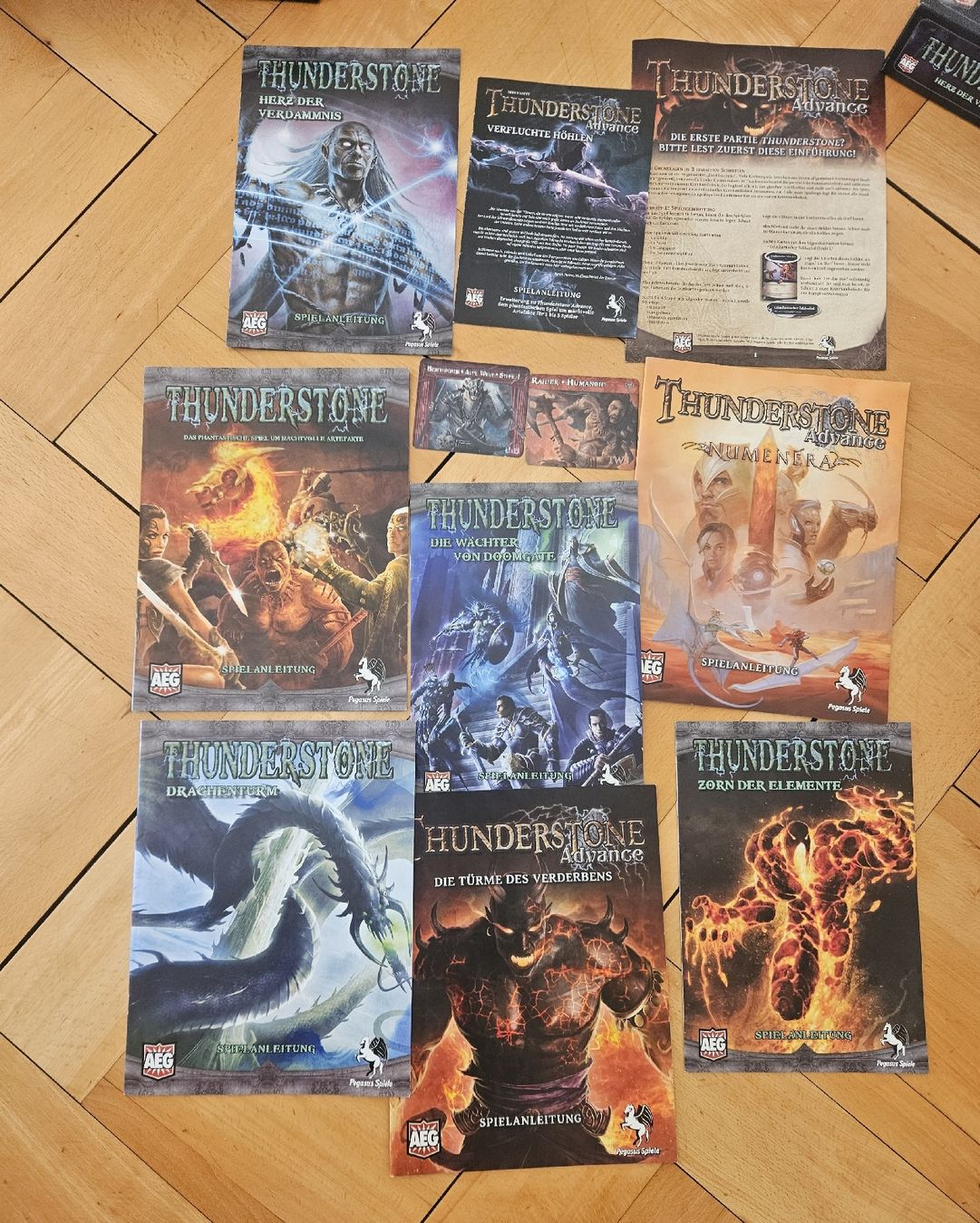 Pegasus Spiele Spiele: Thunderstone Sammlung - 11 Spiele – Gebraucht aus Biel/Bienne von alr_swz5