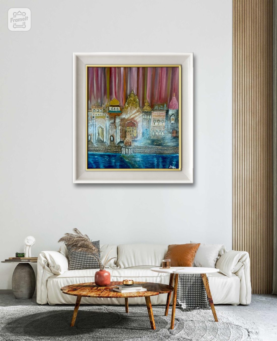 Foto & Immagini: Oil Bild Indien Varanasi/Kunst Doks – Nuovo e nell'imballaggio originale da Beromünster venduto da dok_b8mf 2