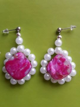 Orecchini pendenti & Orecchini a lobo: Ohrstecker Perlmut pink – Nuovo (secondo la descrizione) da Bäretswil venduto da Esku01
